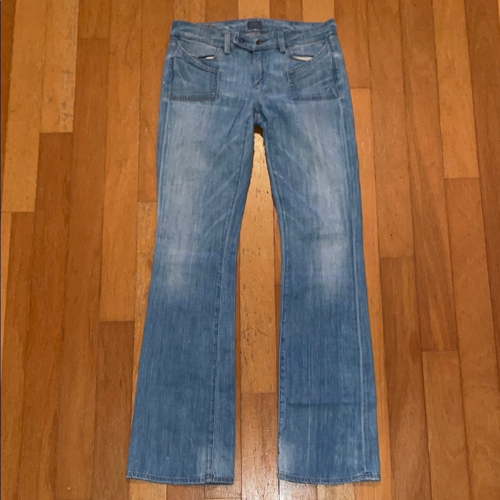 COH Citizens Of Humanity Blue Low Waist Bootcut Jeans 28 x 33 Veruschka